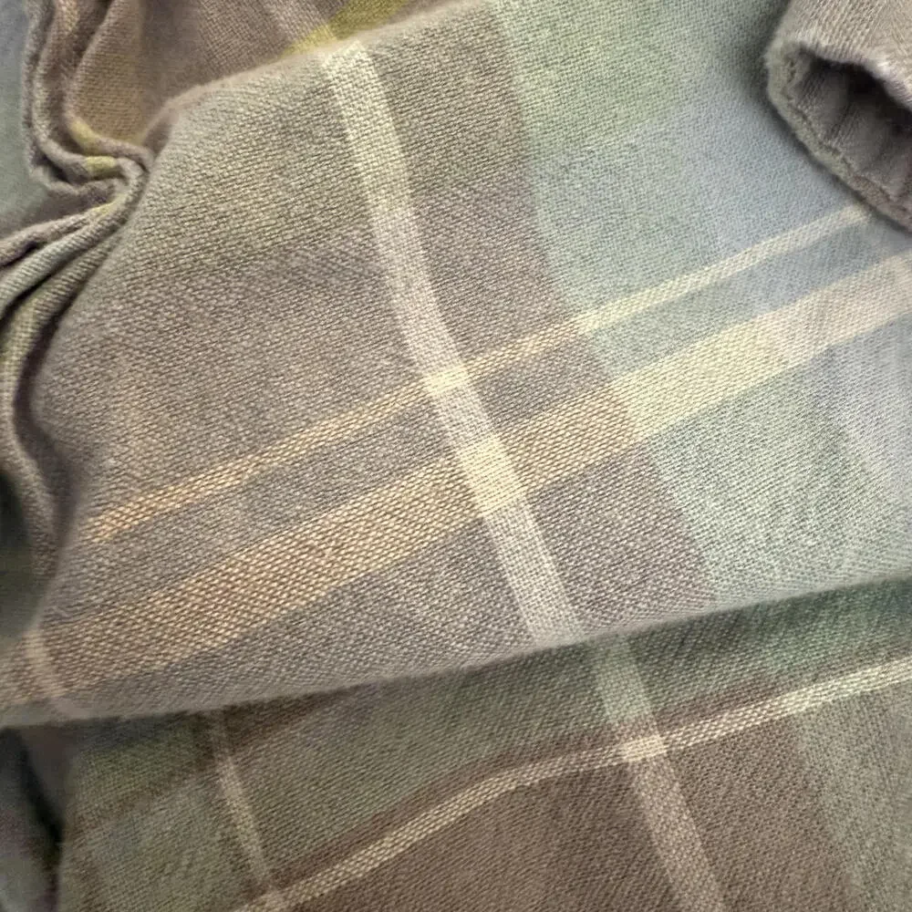 J.‎ Crew Green Madras Plaid Cotton Long Sleeve Button Up. Mens M Preppy